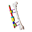 Cad view of DTM External Bone Fixation device