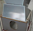 Sandwich panels of the baffle optical instrument